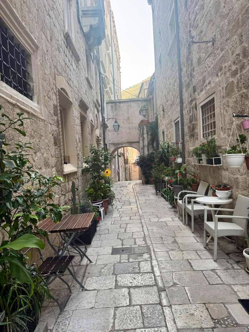 A side street with nobody on it